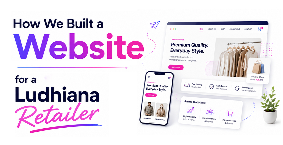 Website for a Ludhiana Retailer