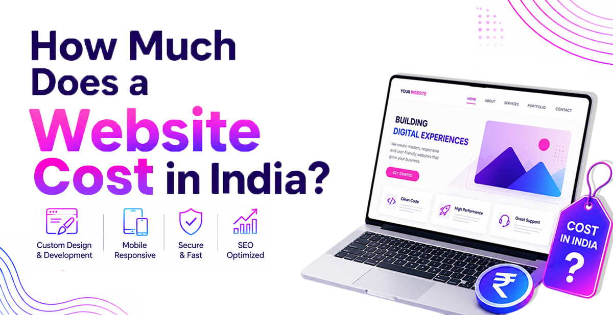 website cost in india.